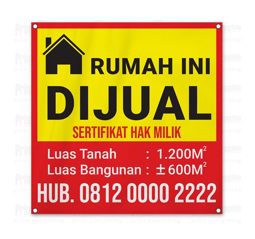 Spanduk / Banner Rumah Dijual