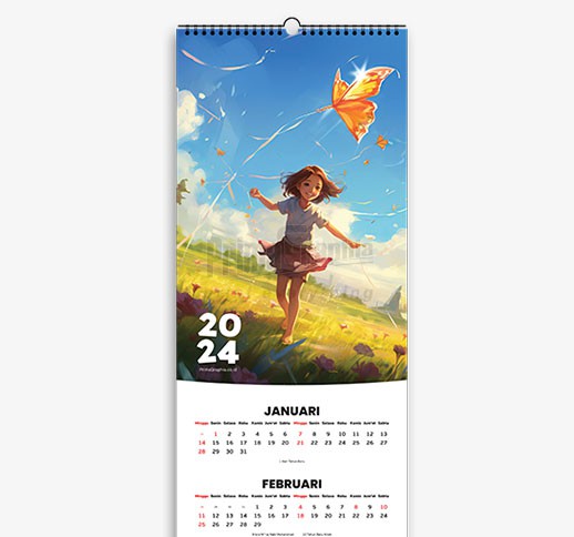 Kalender Dinding 30x70cm