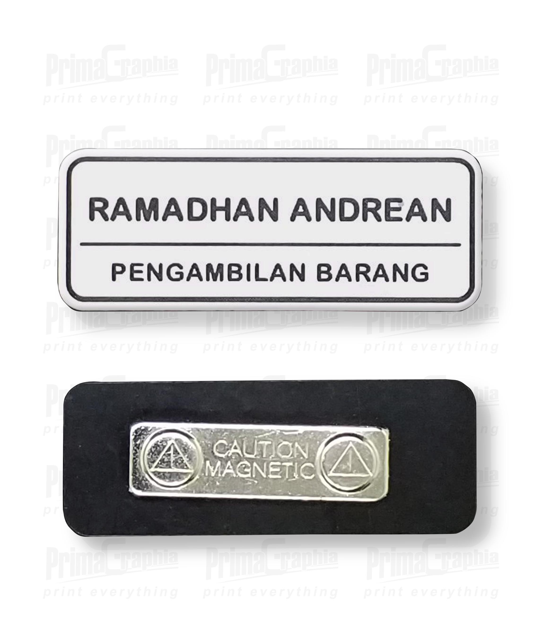 Stationary - Name Tag Magnet