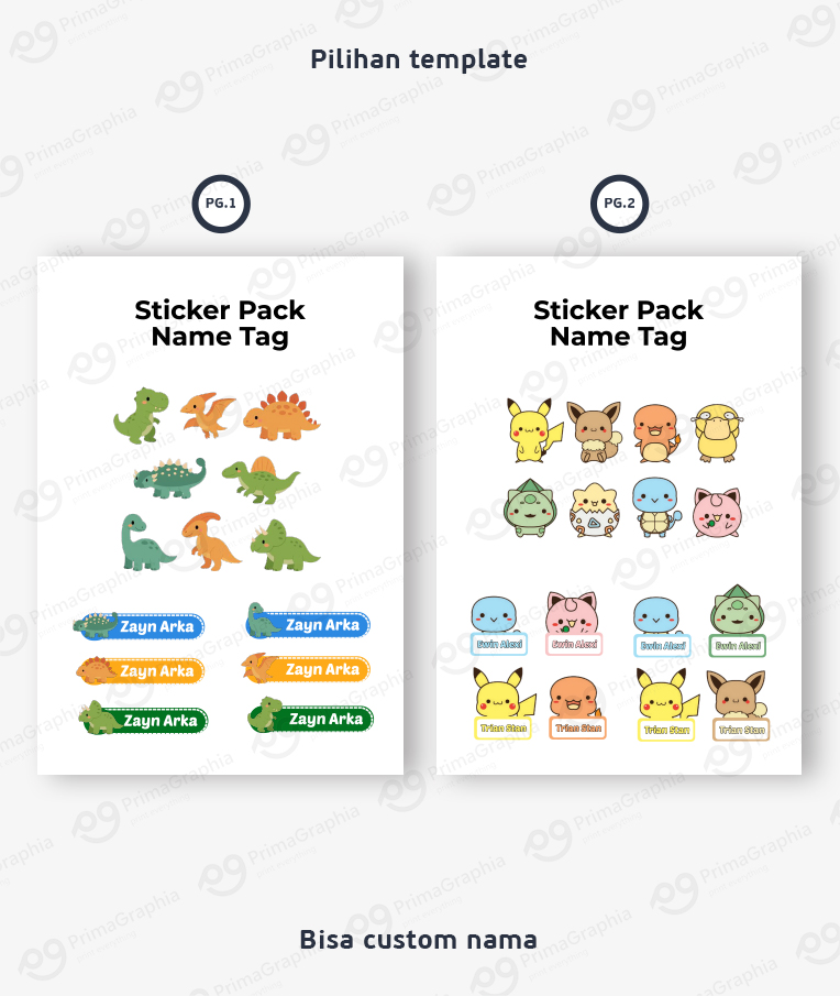 Sticker - Sticker Nama