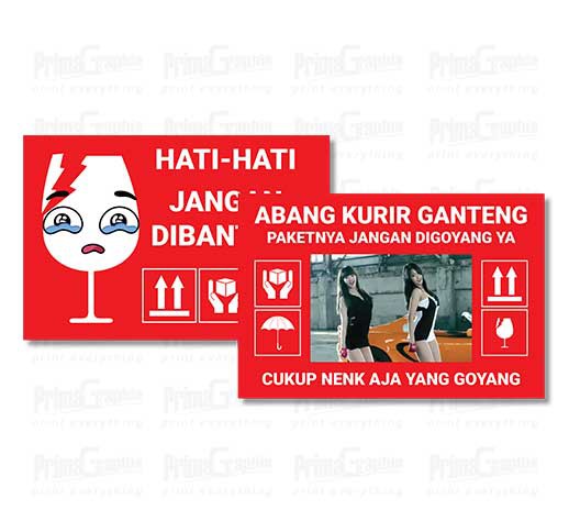 Sticker Fragile Pecah Belah