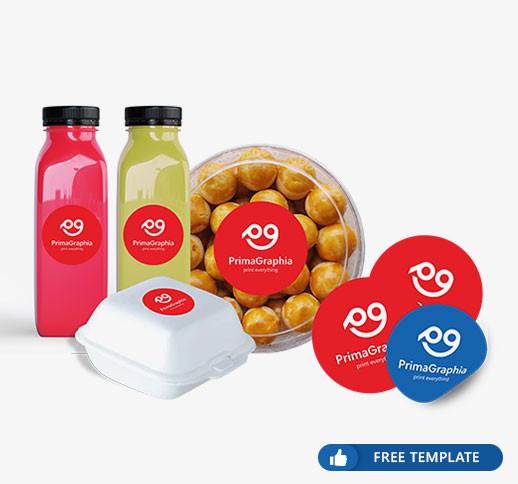 Sticker Label Bulat