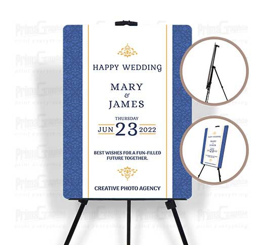 Tripod Banner Wedding Board