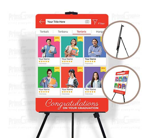 Tripod Banner Wisuda / Kelulusan